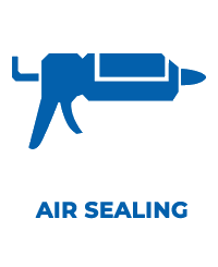 Icon of an Air Sealing